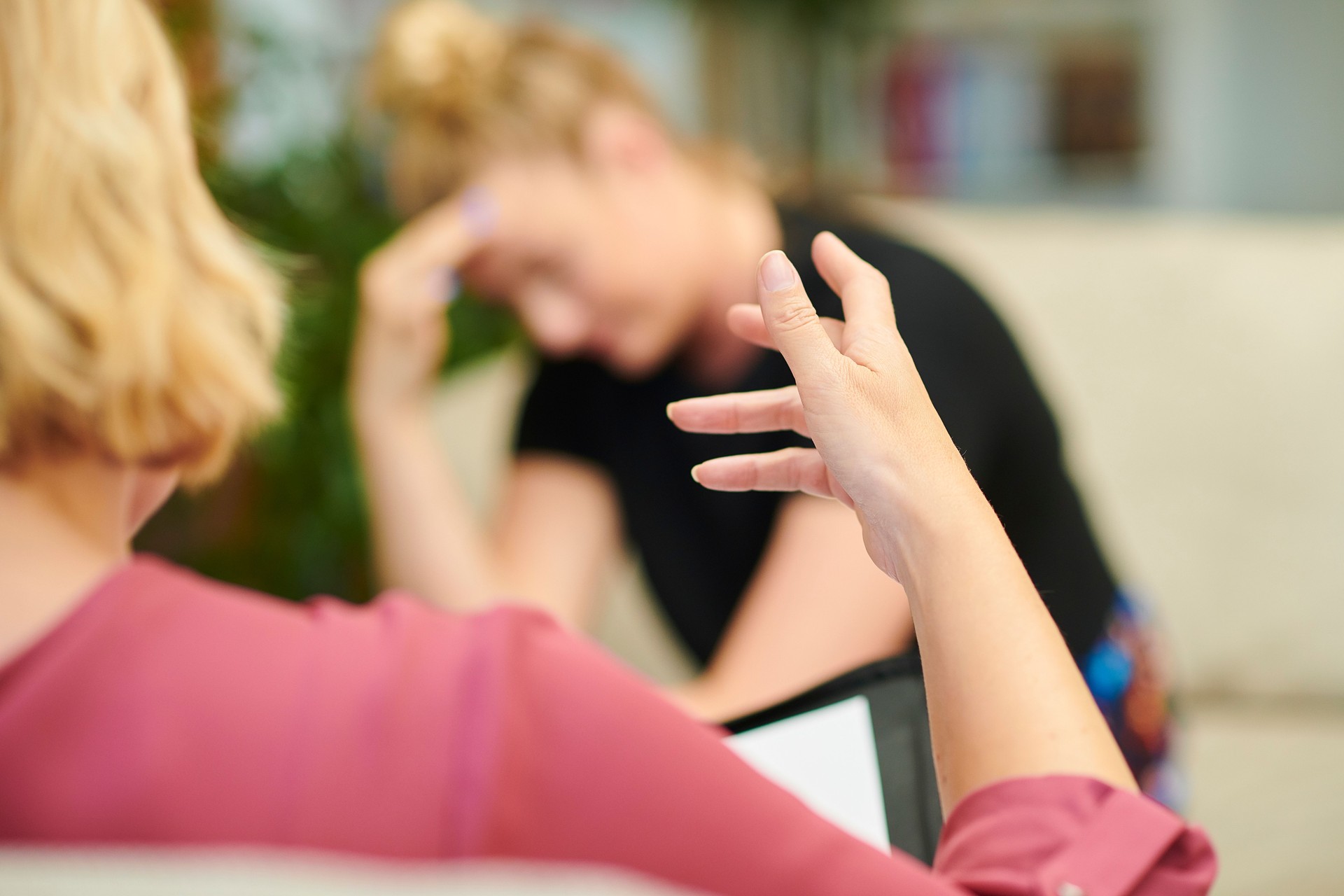 young woman in therapy